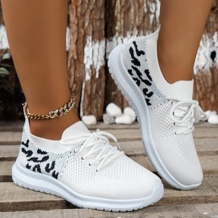 Damen atmungsaktive Sneaker mit elastischem Mesh-Obermaterial Stalluxe