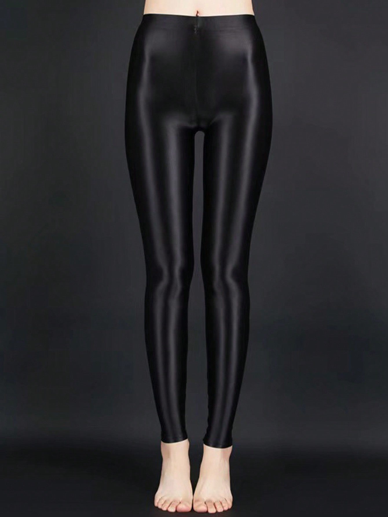 Damen Hochglänzende Fitness-Leggings mit hoher Taille und umfassendem Komfort Stalluxe