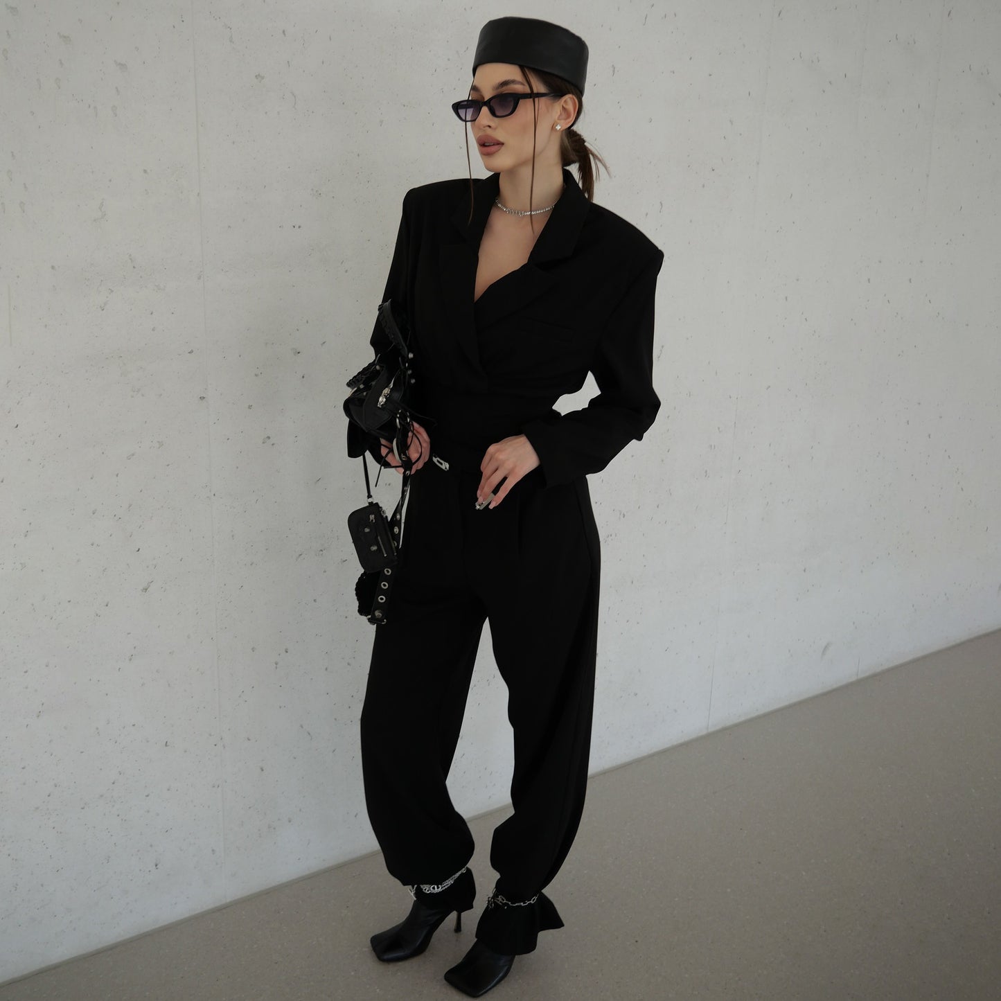 Damen Eleganter Jumpsuit mit figurbetontem Schnitt und modischen Details Stalluxe