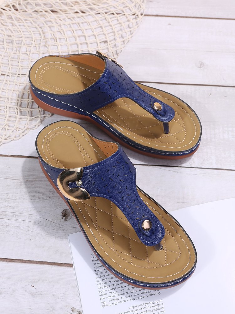 Damen Fußbett-Sandalen mit modischem Herzen-Design und bequemer Sohle Stalluxe