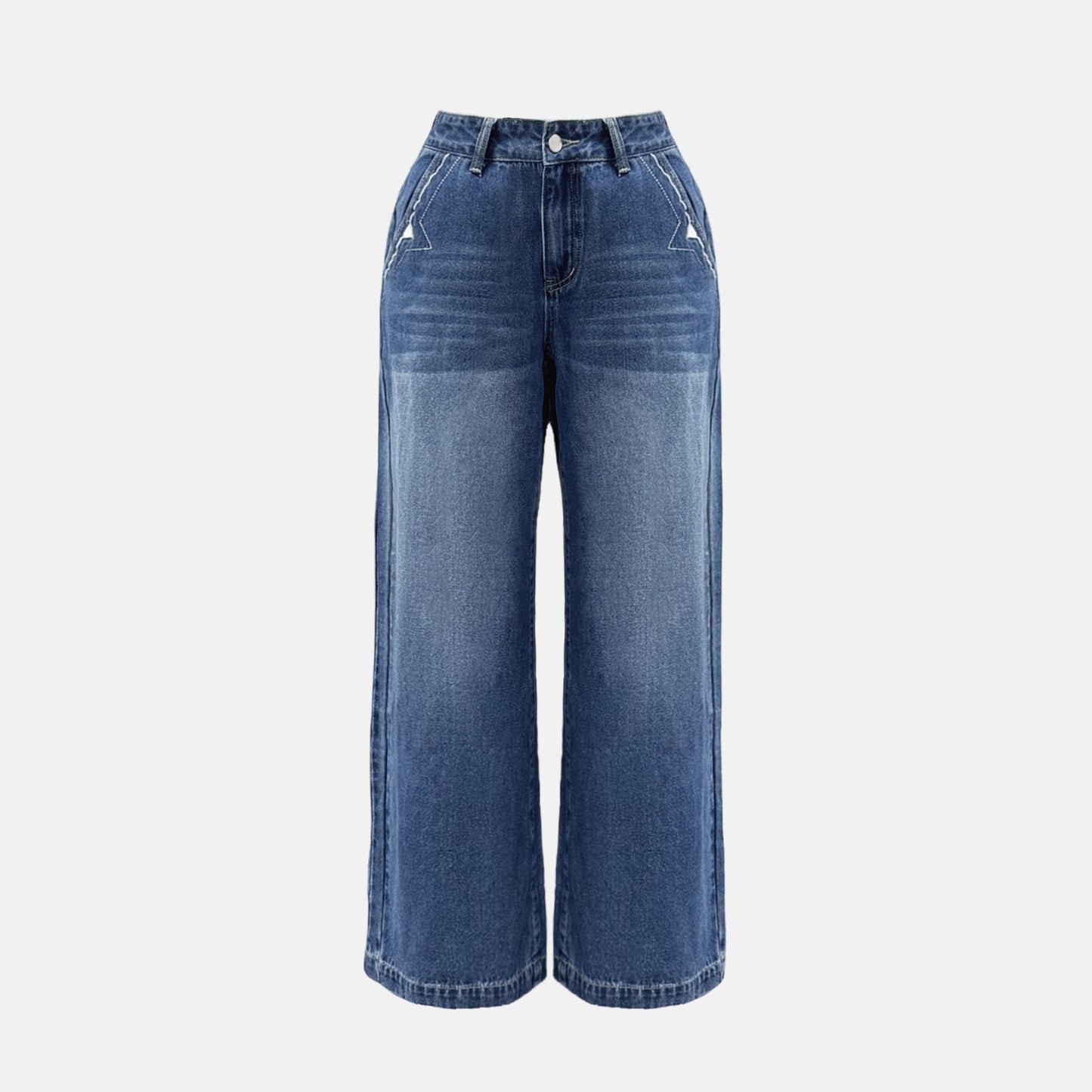 Damen Weite Jeanshose im Vintage-Stil mit hochwertigem Denim Stalluxe