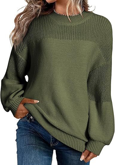 Damen Modischer Strickpullover mit überschnittenen Schultern und lässigem Schnitt Stalluxe