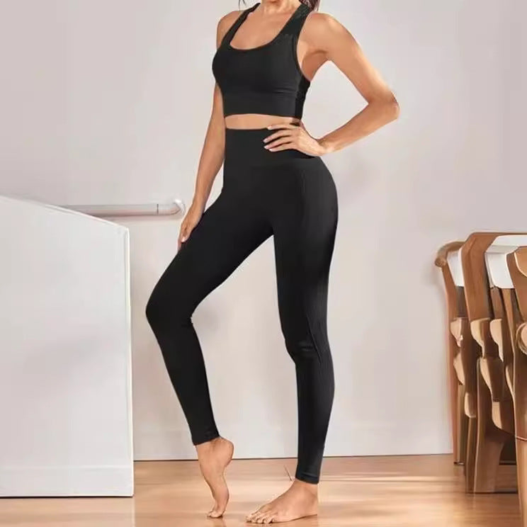 Damen Hochbund-Leggings aus atmungsaktivem Material mit figurformendem Effekt Stalluxe