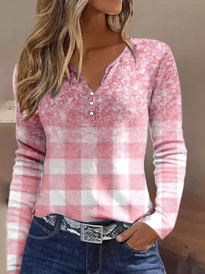 Damen Langarmshirt mit Knopfdetails Stalluxe