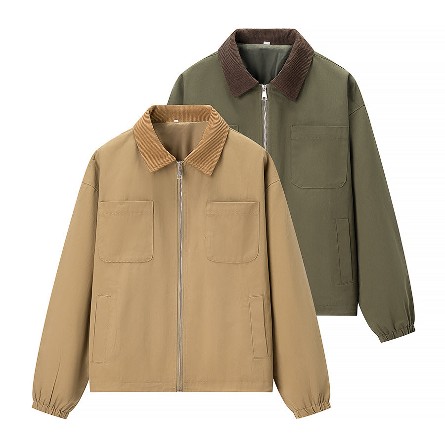 Damen Übergangsjacke mit modischem Cordkragen und praktischen Taschen Stalluxe