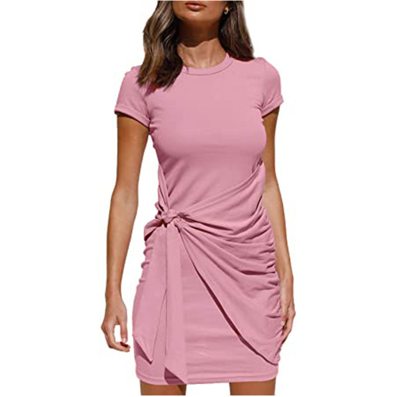 Damen Sommerliches Wickelkleid mit verspieltem Design und dekorativem Taillengürtel Stalluxe