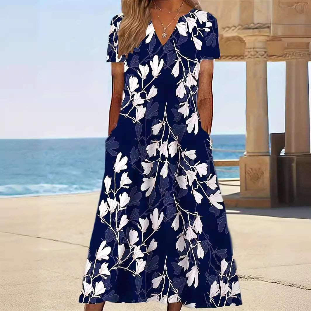 Damen Sommerkleid mit floralem Muster Stalluxe