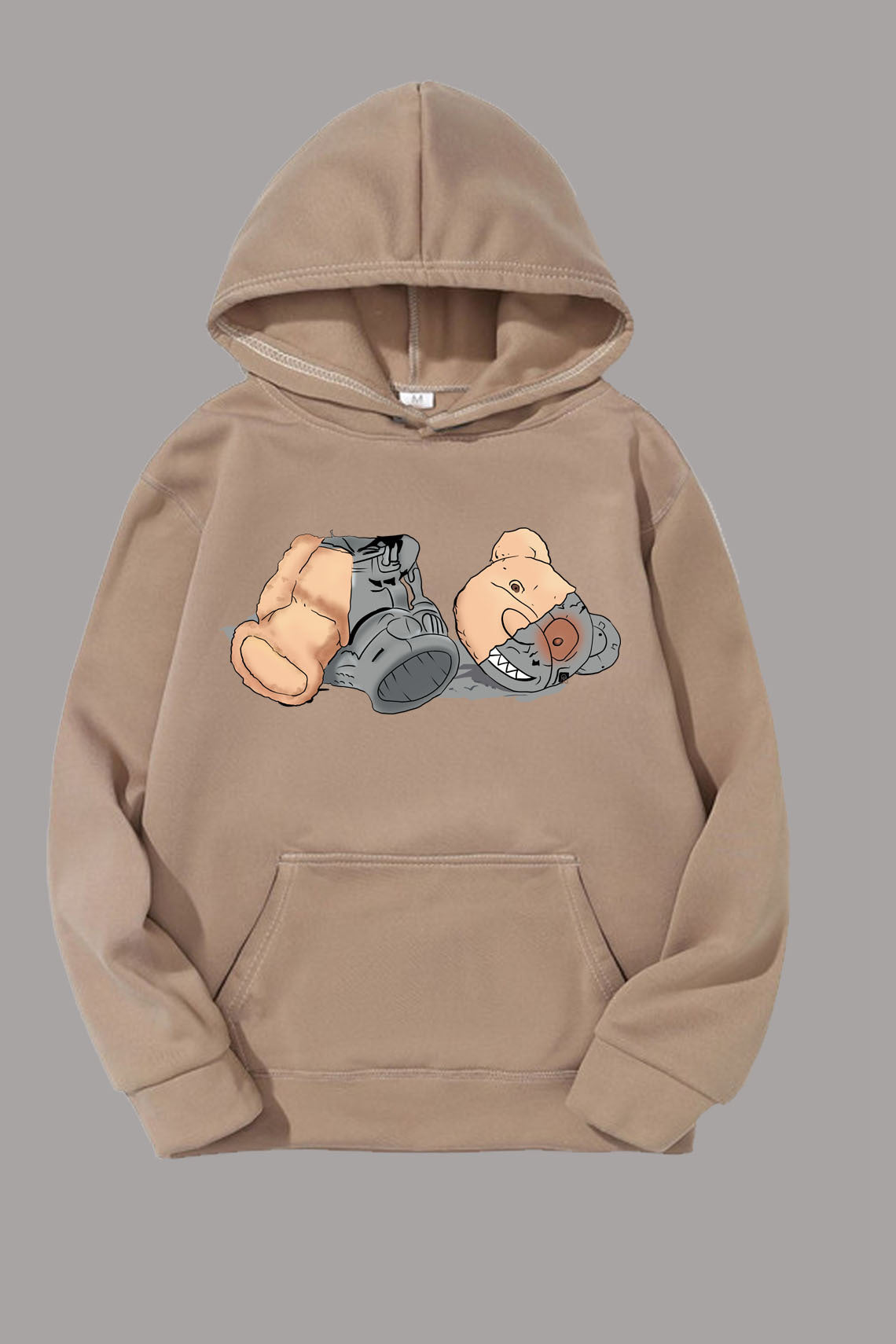 Damen Kapuzenpullover mit künstlerischem Grafikdesign Stalluxe