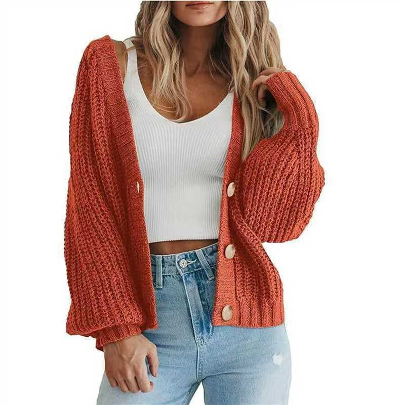 Damen Grobstrick-Cardigan mit Knopfdetails und weitem Schnitt Stalluxe