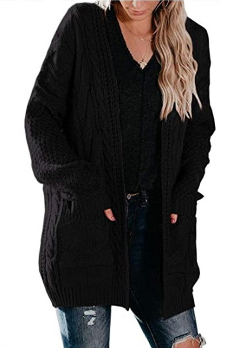 Damen Strickjacke mit Taschen und lässigem Schnitt Stalluxe