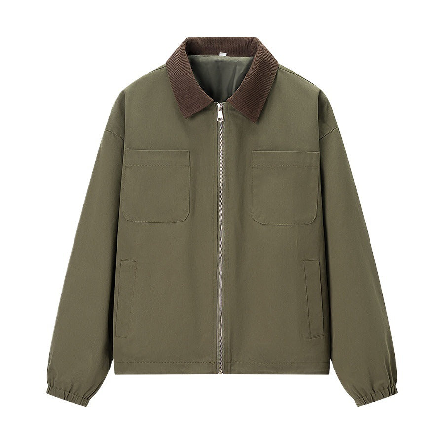 Damen Übergangsjacke mit modischem Cordkragen und praktischen Taschen Stalluxe