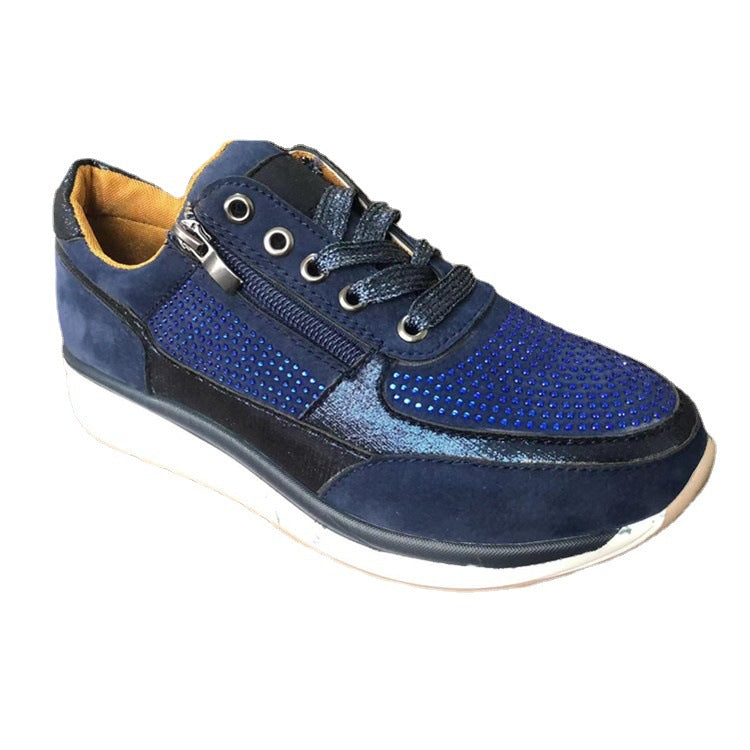 Damen Sneakers mit modischen Mesh-Elementen und praktischen Reißverschluss Stalluxe