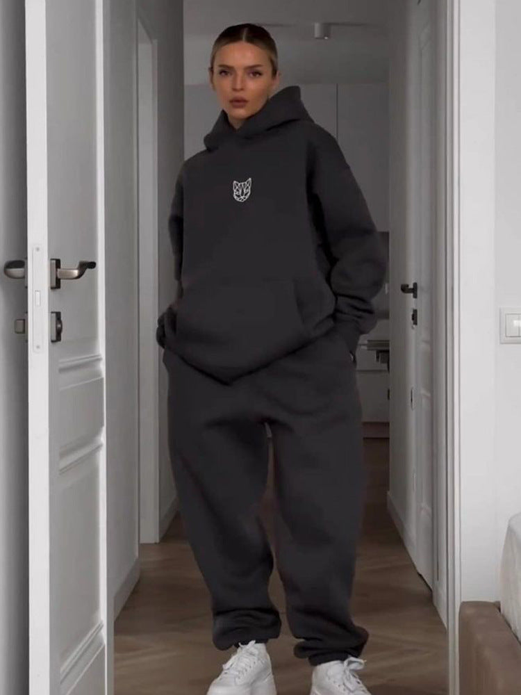 Damen lässiger Cropped Hoodie mit weitem Schnitt und entspannter Passform Stalluxe