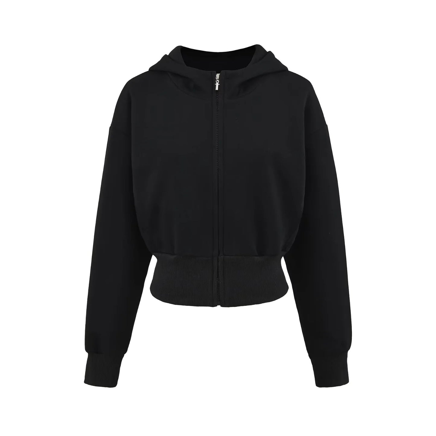 Damen Sportliche Kapuzenjacke mit lässigem Schnitt und praktischen Reißverschlusstaschen Stalluxe