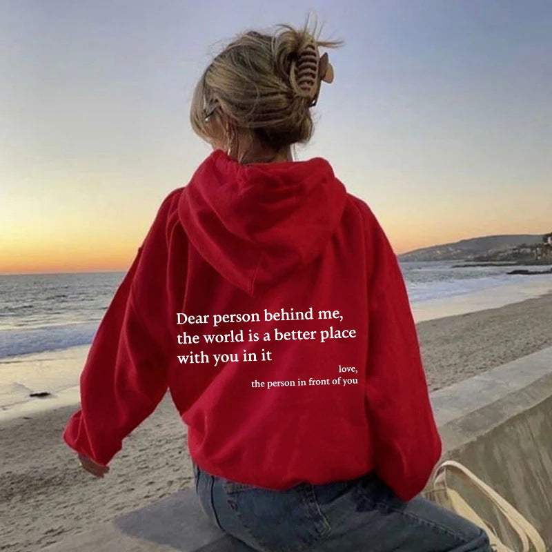 Damen Oversized Kapuzenpullover mit inspirierendem Schriftzug Stalluxe