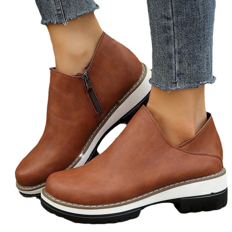 Damen Komfortable Clogs mit elegantem Reißverschluss und rutschfester Sohle Stalluxe