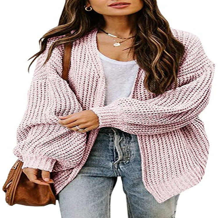 Damen Oversized Strickpullover mit Ballonärmeln und Strukturdesign Stalluxe