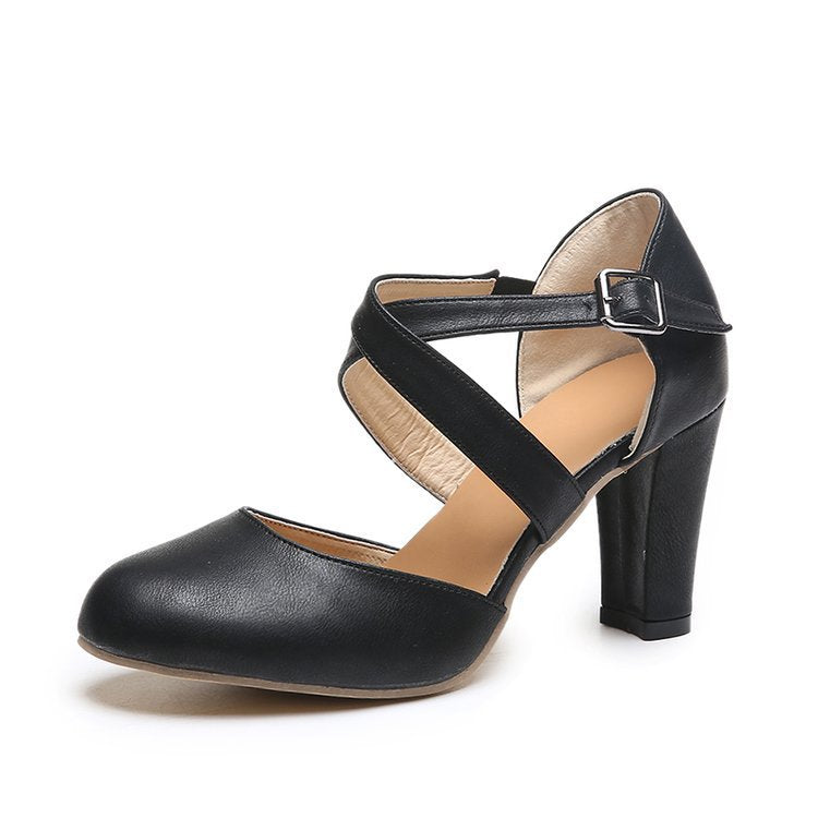 Damen Elegante Absatzschuhe mit verstellbarem Riemen Stalluxe