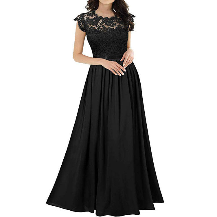 Damen Spitzen-Oberteil A-Linie Abendkleid Stalluxe