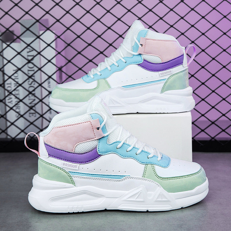 Damen Sportliche High-Top Sneakers mit modischem Farbenspiel Stalluxe