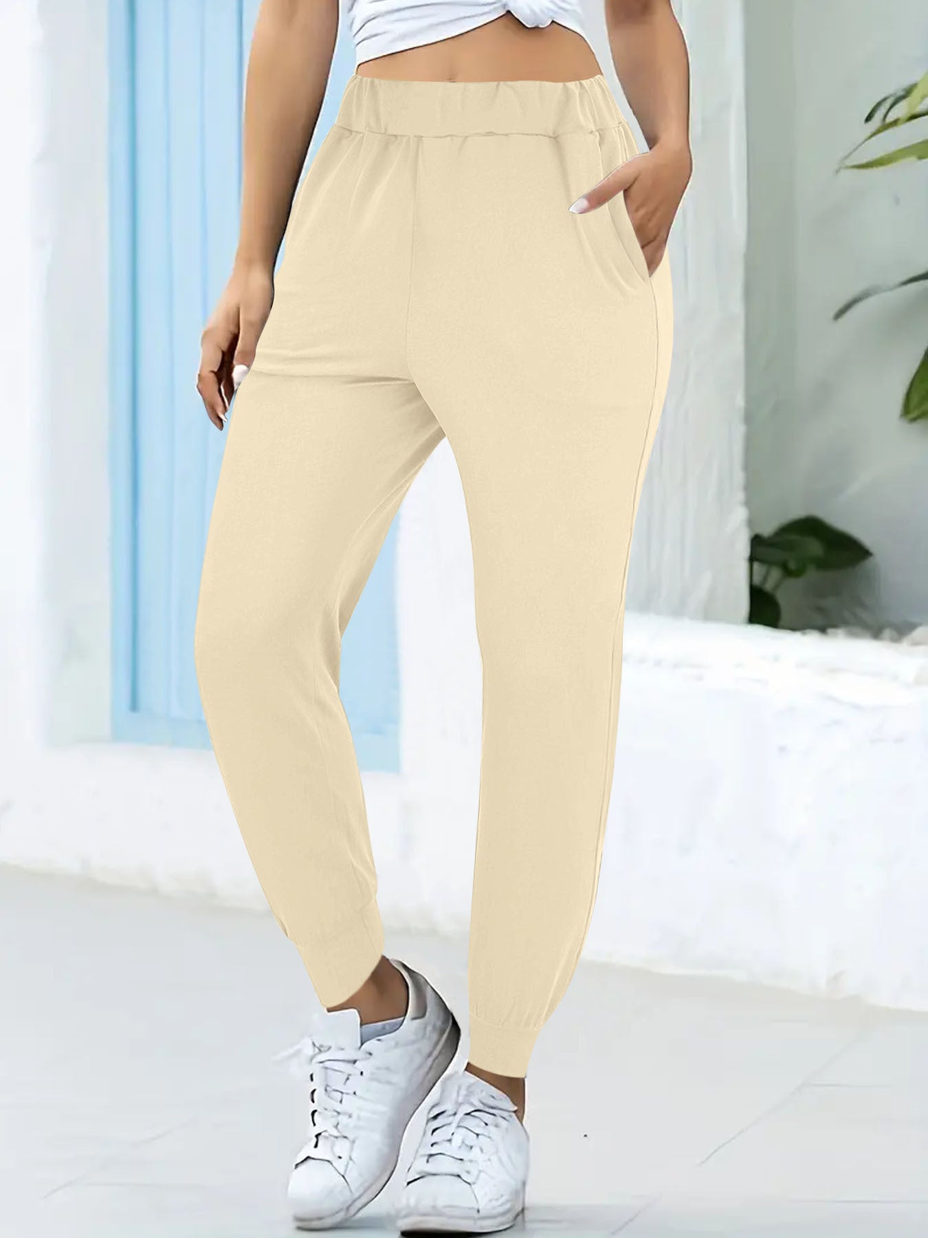 Damen Freizeit Stretchy Jogger Stalluxe