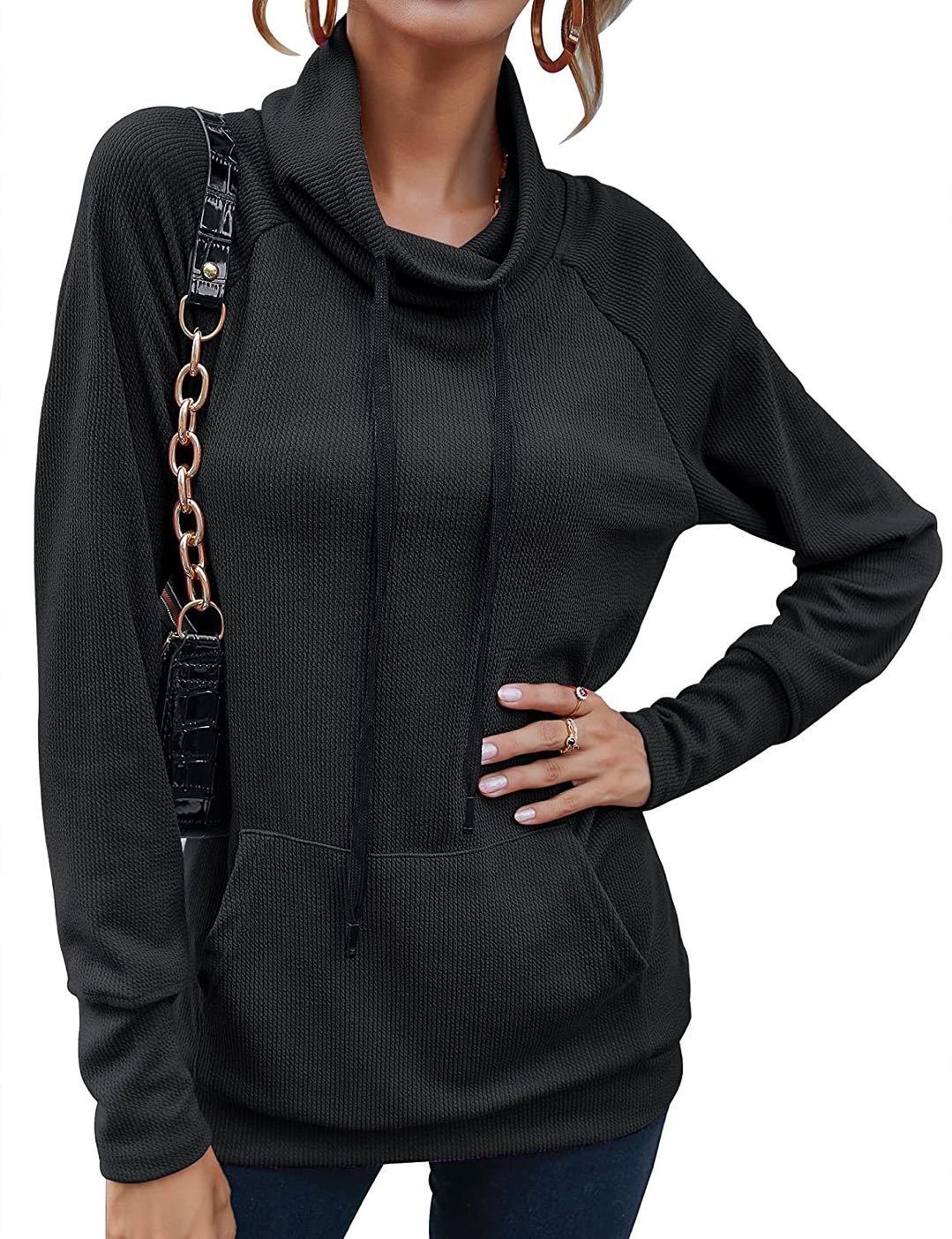 Damen modischer Kapuzensweater mit praktischen Taschen und ergonomischem Schnitt Stalluxe