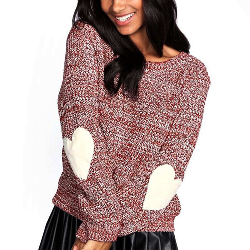 Damen Pullover mit Herzapplikationen und weichem Stoff Stalluxe