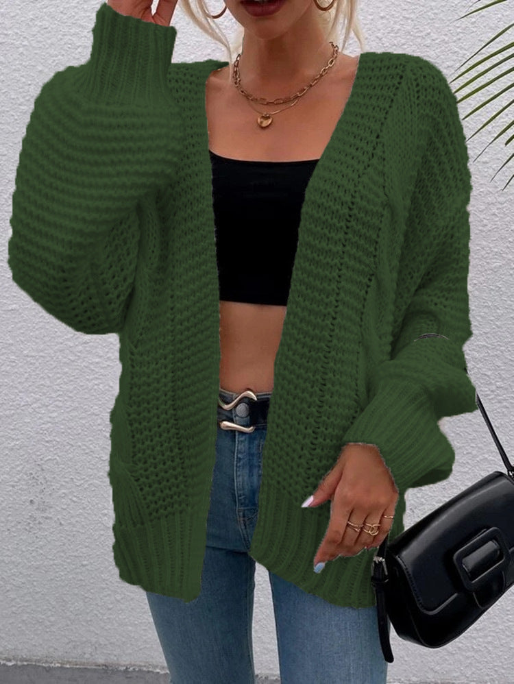 Damen Grobstrick-Cardigan mit tiefen Taschen und lässigem Schnitt Stalluxe