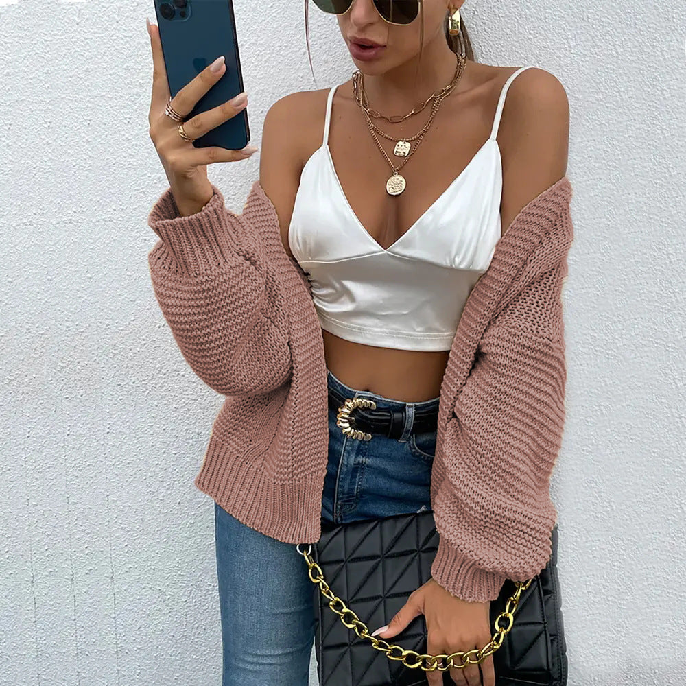Damen Grober Strickcardigan mit lässigem Schnitt Stalluxe
