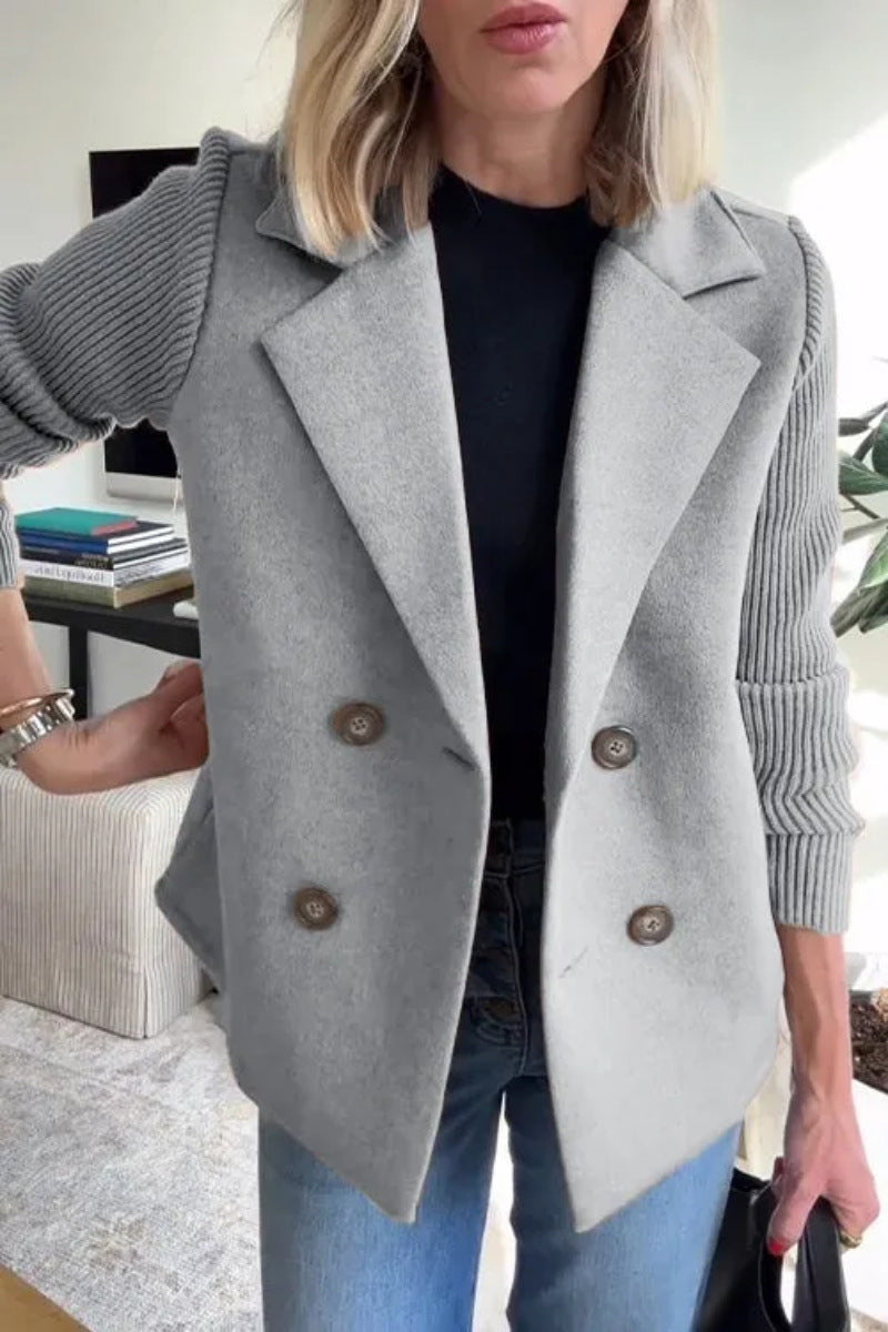 Damen Modischer Oversized-Blazer mit Doppelreihe Stalluxe