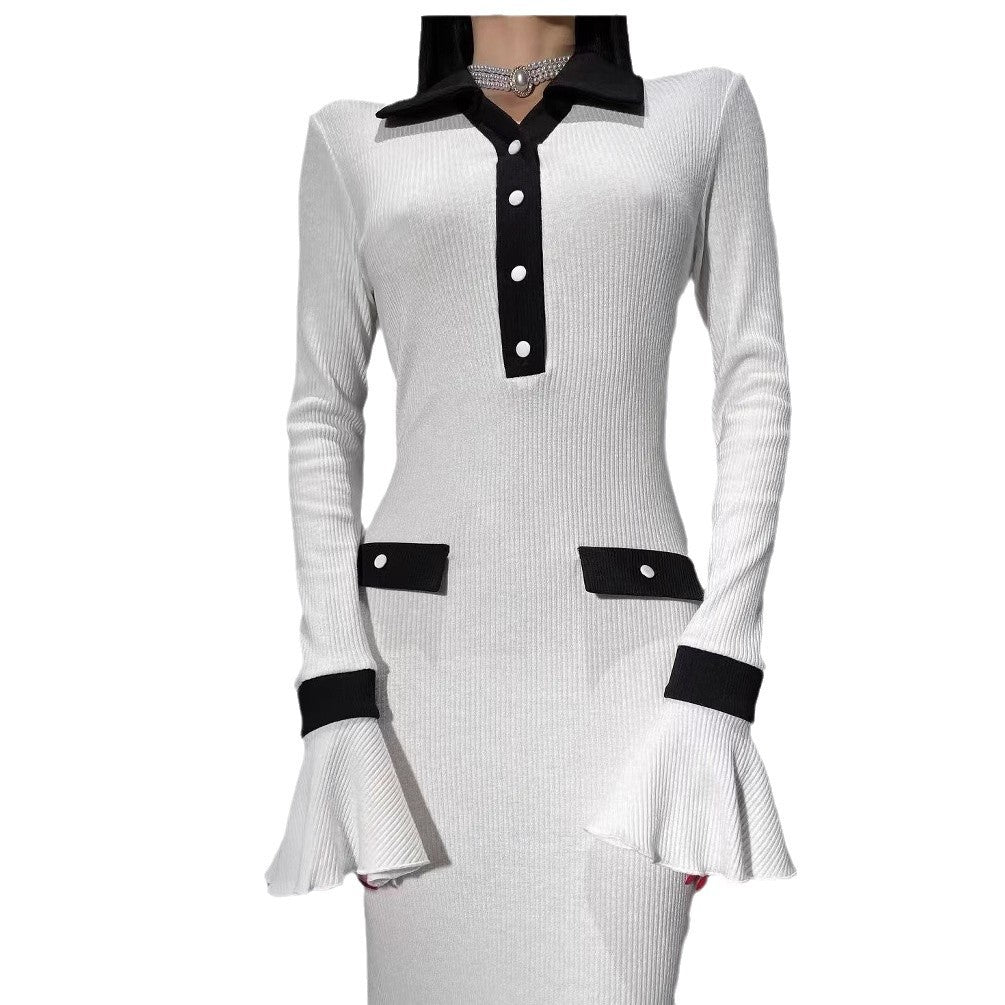 Damen Langarm-Kleid im eleganten Design Stalluxe