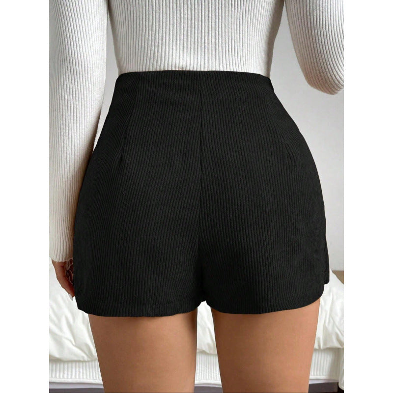Damen Minirock mit Knopfdetails Stalluxe