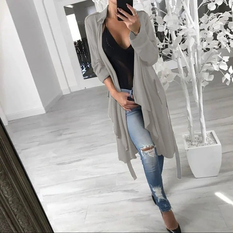 Damen Longparka im Casual-Stil mit gefüttertem Design und praktischen Taschen Stalluxe