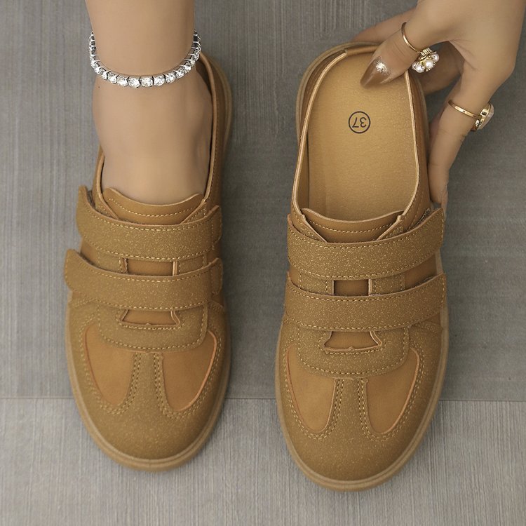 Damen bequeme Clogs mit verstellbaren Klettverschlussriemen und ergonomischem Fußbett Stalluxe