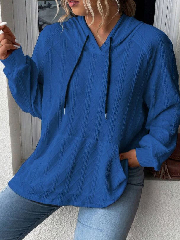 Women's Cozy Textured Pullover Hoodie Stalluxe
