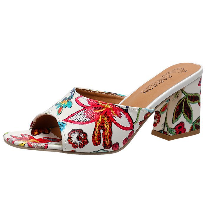 Damen Offene Schuhe mit Hochblockabsatz Stalluxe