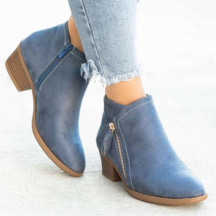 Damen Ankle Boots aus hochwertigem Wildleder Stalluxe