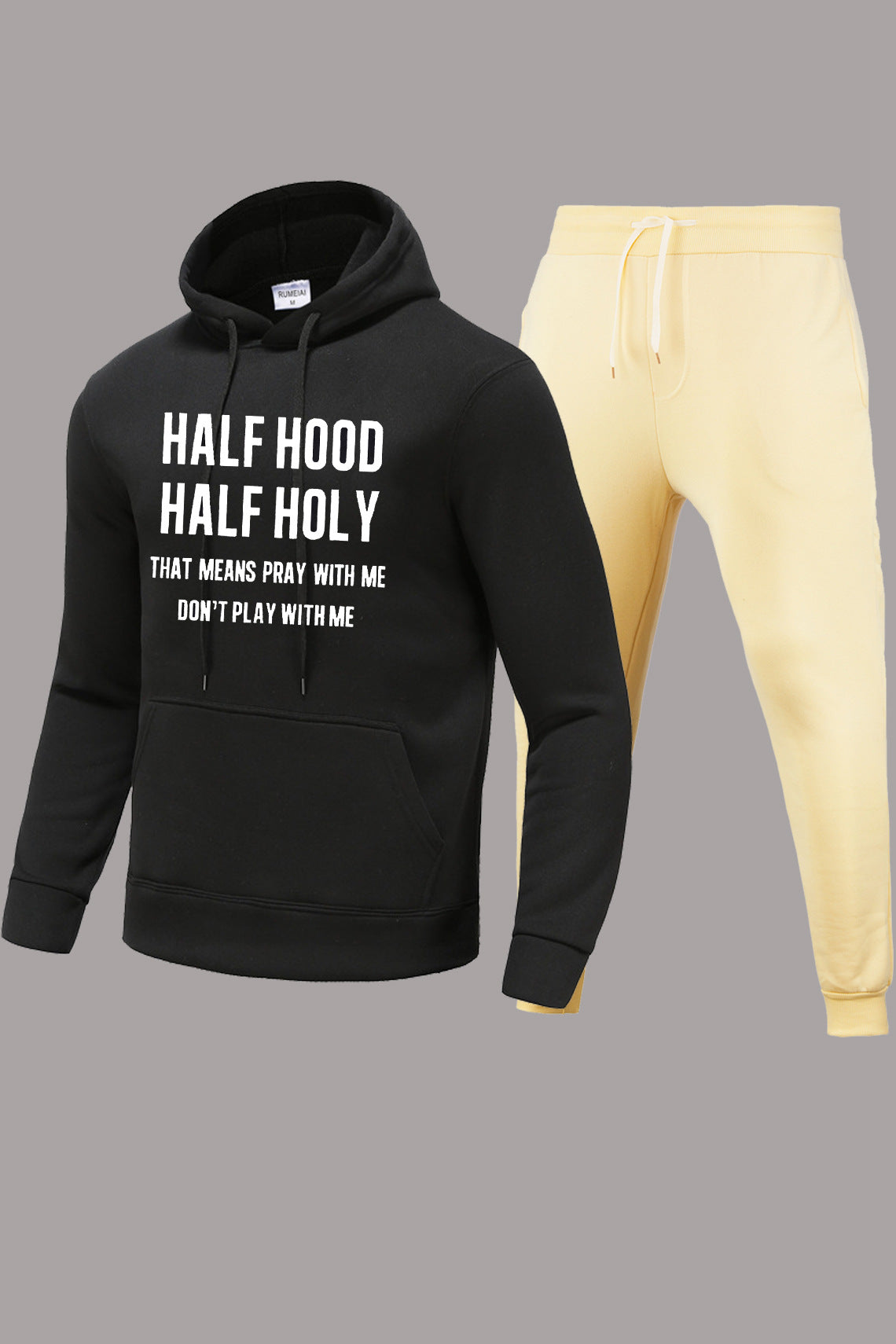 Damen Hoodie und Jogginghose Set mit kraftvollem Aufdruck Stalluxe