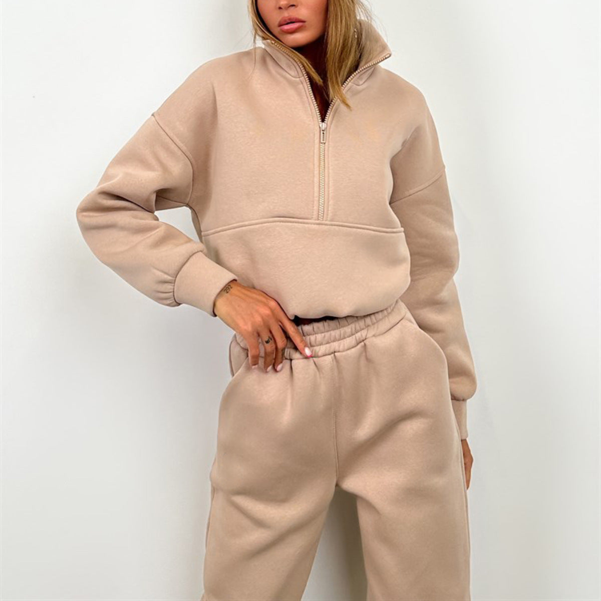 Damen sportlicher Hoodie und Jogginghose Set Stalluxe