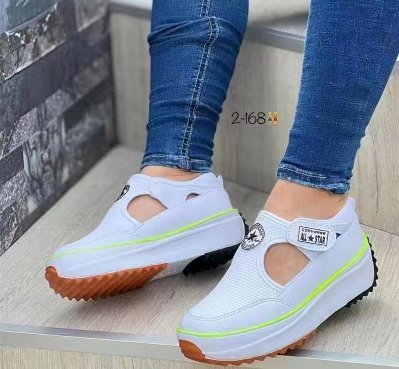 Damen trendige Slip-On Sneakers mit rutschfester Sohle und atmungsaktiver Mesh-Oberfläche Stalluxe