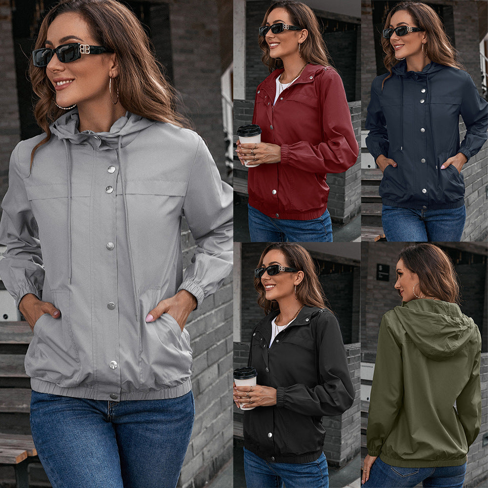 Damen Funktionsjacke mit Kapuze und elastischen Bündchen Stalluxe
