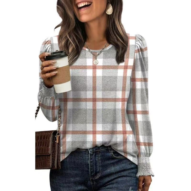 Damen Langarmshirt mit Puffärmeln Stalluxe