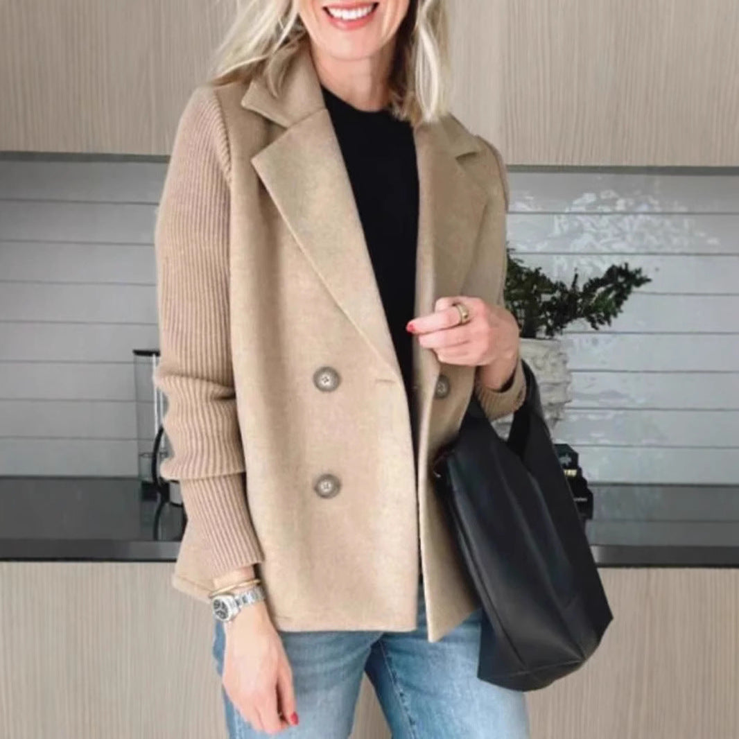 Damen Modischer Oversized-Blazer mit Doppelreihe Stalluxe