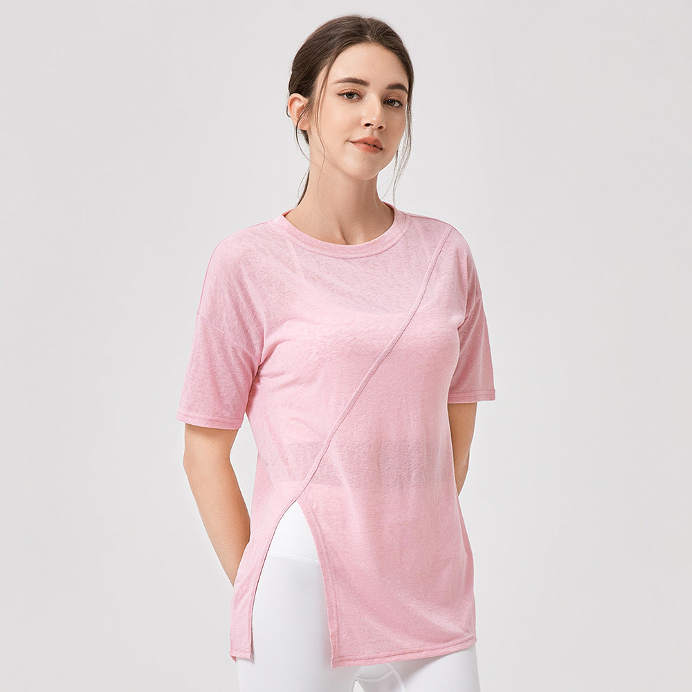Damen Sportliches, luftiges Oberteil mit innovativem asymmetrischem Design Stalluxe