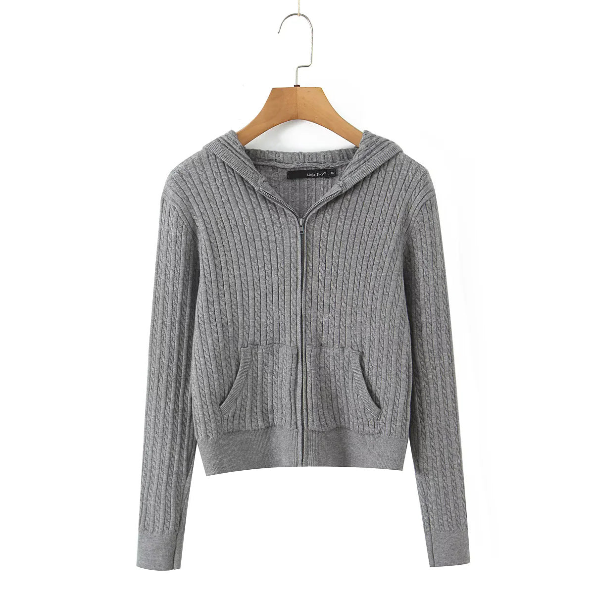 Damen Freizeit-Hoodie mit strukturierter Oberflächenverarbeitung und praktischen Taschen Stalluxe