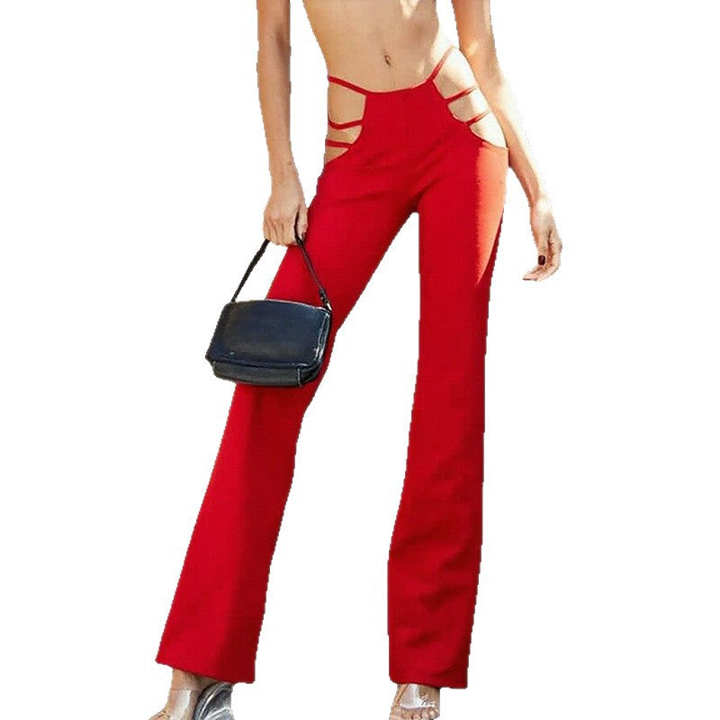 Damen Flared Leggings mit modischem Cut-Out Design Stalluxe