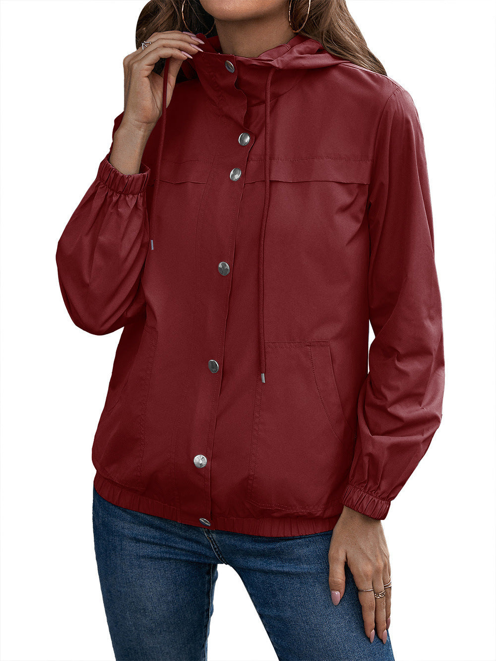 Damen Funktionsjacke mit Kapuze und elastischen Bündchen Stalluxe