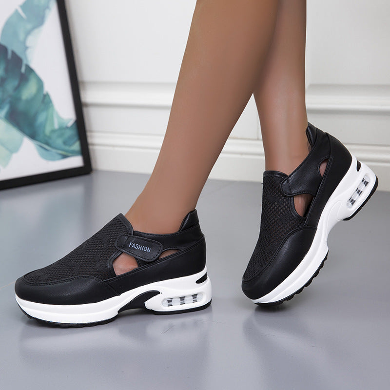 Damen sportliche Laufschuh-Sneaker mit atmungsaktiver Netzstruktur und dämpfendem Fußbett Stalluxe