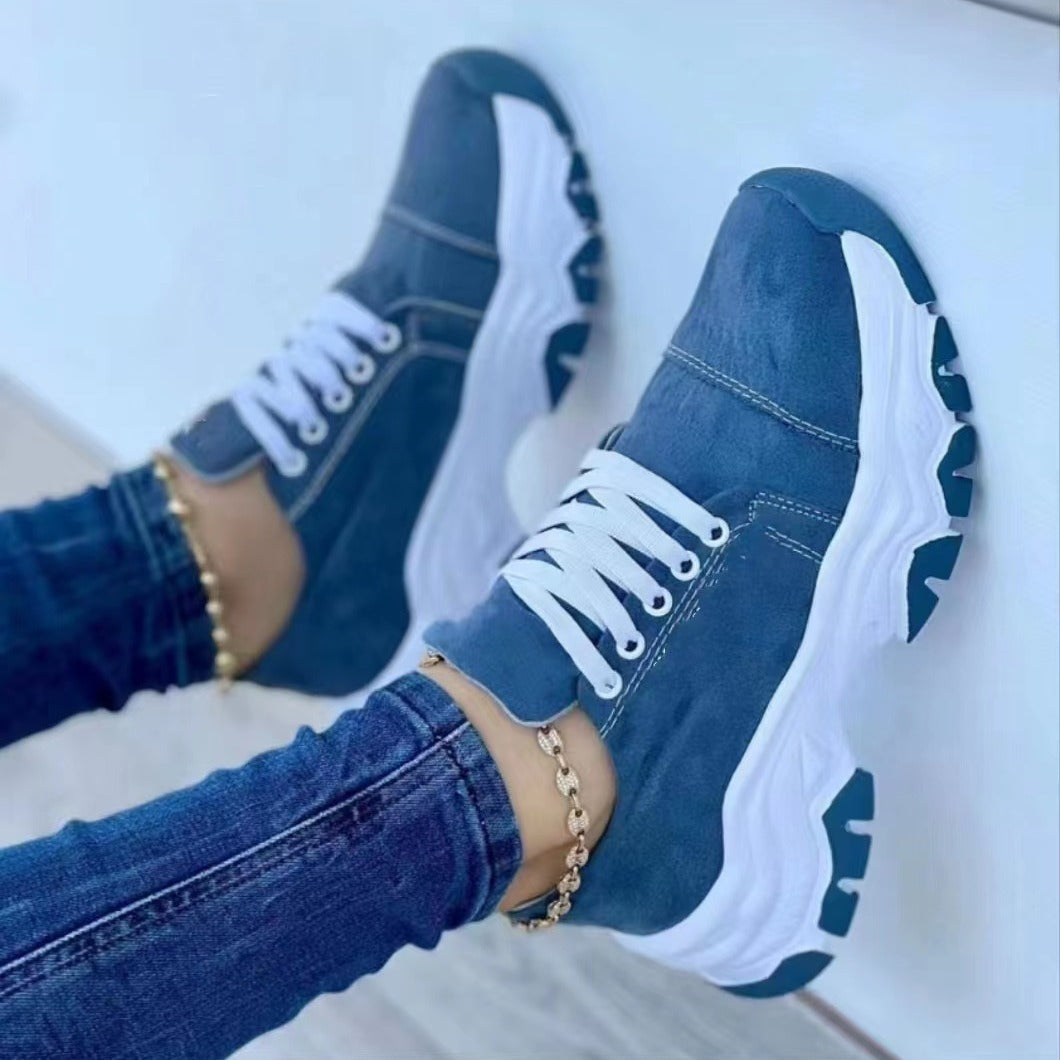 Damen Sportliche Chunky Sneakers mit luftiger Mesh-Oberfläche Stalluxe