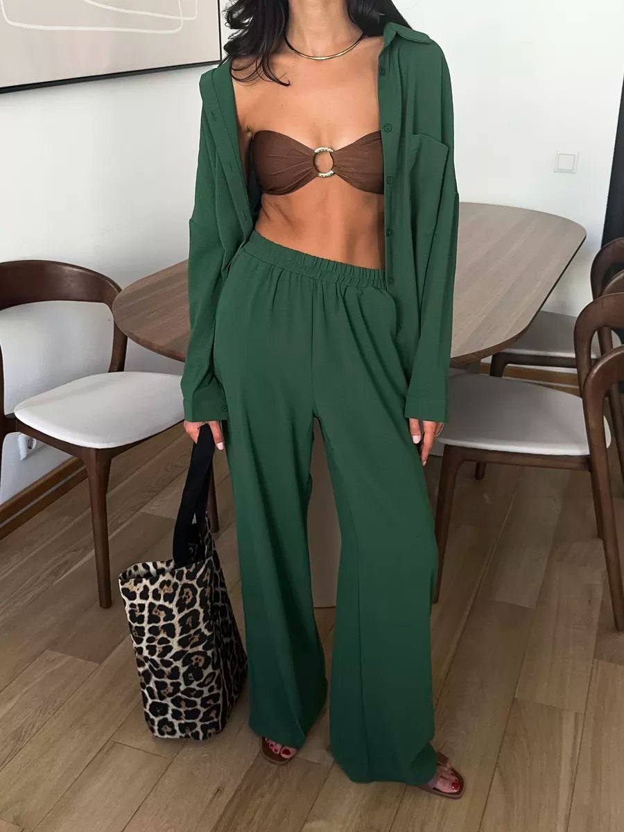 Damen Trendige Hemdbluse mit lockerer Passform Stalluxe